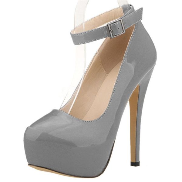 

dress shoes loslandifen women patent leather black blue red stiletto heels pumps wedding platform ladies peep toe party shoe 2021