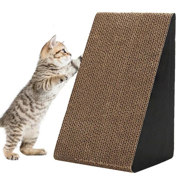 

cat toys triangular scratching board large size grinding corrugated paper toy