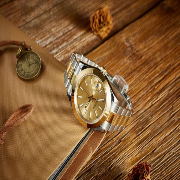 

7a+u1 new 41mm mens watches full automatic movement stainless steel women 2813 mechanical wristwatches waterproof luminous gift swiss, Slivery;brown