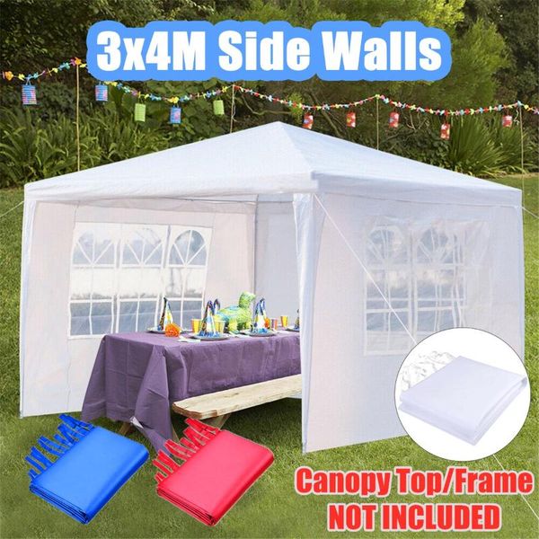 

oxford cloth party tent side walls waterproof garden patio outdoor canopy 3x4m sun wall sunshade shelter tarp windows sidewall tents and she