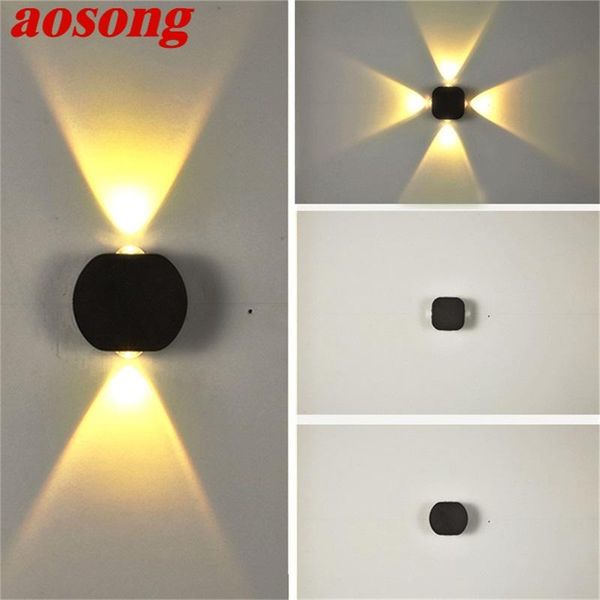 

outdoor wall sconces lamps contemporary waterproof led fixture light for home