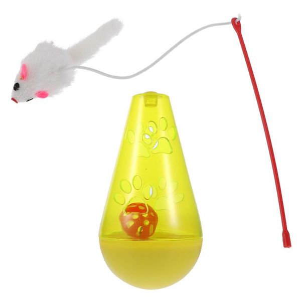 

cat toys 2pcs treat dispensing tumbler small slow feeders