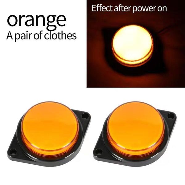 

emergency lights pack of 2pcs truck clearance light 12v led side marker 24v amber ultrasonic warning trailer lamp indicator waterproof