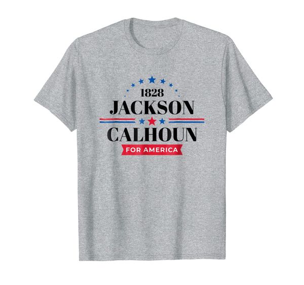 

andrew jackson t shirt 1828 president campaign t-shirt, White;black