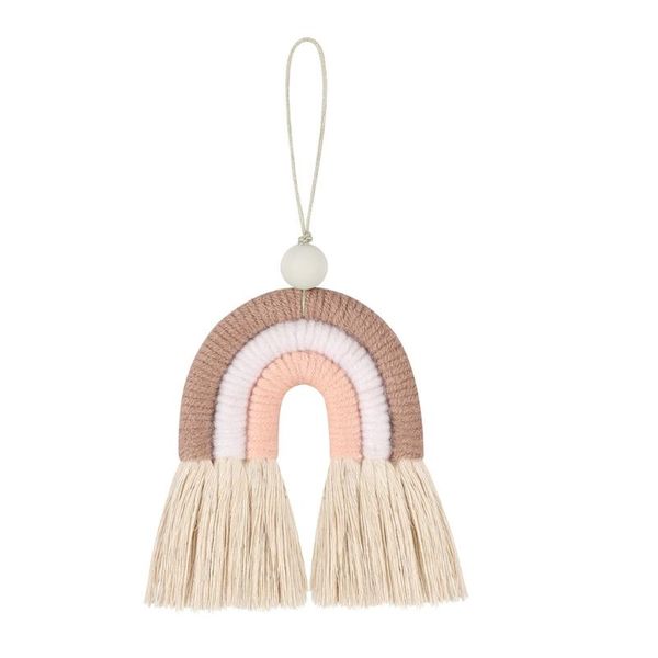 

handmade rainbow phone strap cotton pendant mobile straps lanyard key ring r91a cell & charms