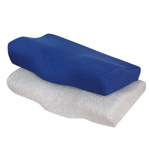 

pillow space memory foam massage neck protection cervical spine sleep including case and as gift to friends