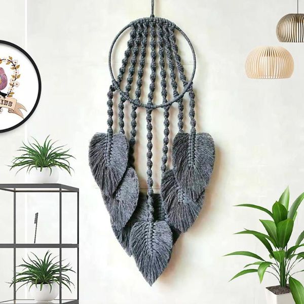 

tapestries wall hanging tapestry hand-woven knitted bohemia style layer wave macrame ornaments living room bedroom home decoration mat