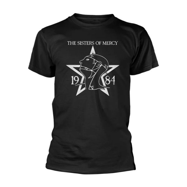 

the sisters of mercy 1984 official t-shirt men unisex, White;black
