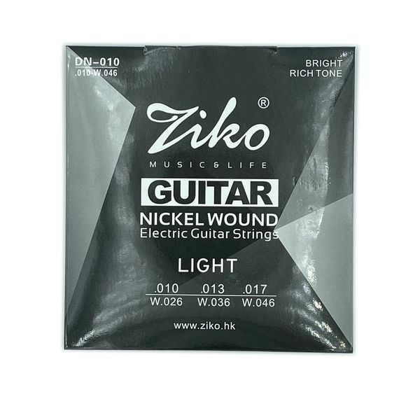 

electric guitar strings nickel wound extra light special ziko dn-010 string set