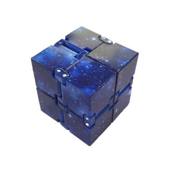 

favor infinity fidget cube anti stress sensory relief puzzle decompression releiver galaxy color finger hand spinner fun fidgets toys for ad