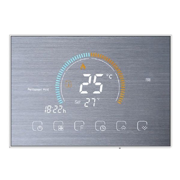 

smart home control wireless thermostat touch screen programmable temperature controller for room heating with gas boiler and actuator tuya
