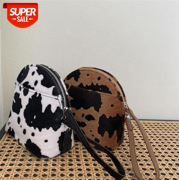 

zhi chuxi korean cow one shoulder crossbody mini bag shell b5504 #zu3g, Black;gray