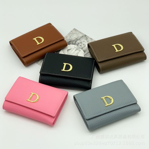 

leather trade ladies short wallet layer folding cowhide foreign 2021 long first aovrh