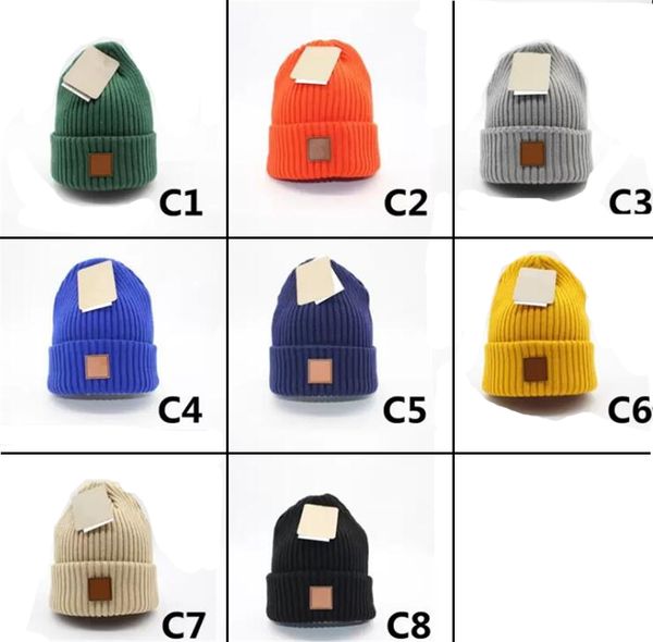

fashion winter cap men designers beanie hats women solid color knitted hat beanies breathable casual caps, Blue;gray