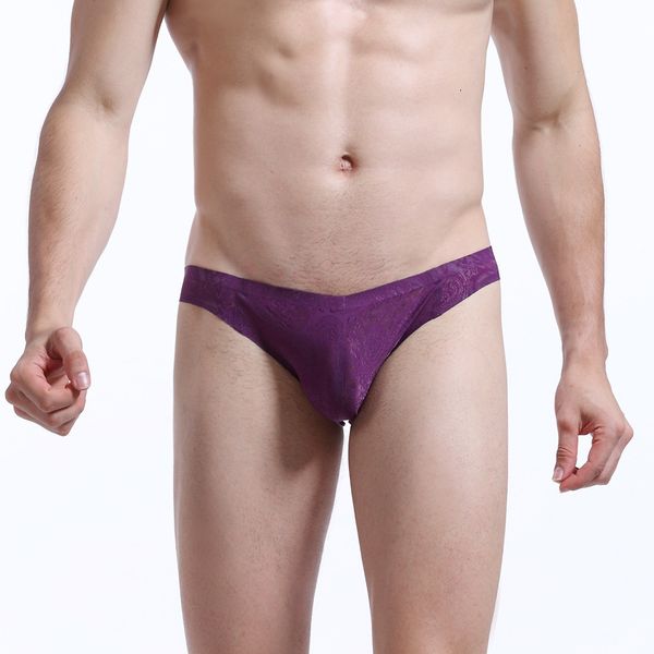 

men's underwear summer one piece traceless lightweight briefs solid color youth large size sports breathable sexy, Black;white