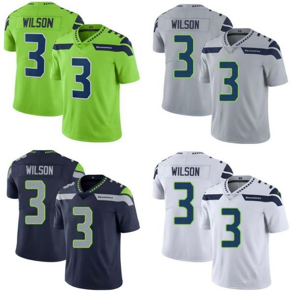 

seattle seahawks men #3 russell wilson women youth jersey, Black;red