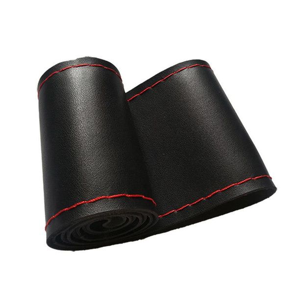 

steering wheel covers aozbz 38cm diameter car cover universal fiber leather with soft anti-slip black diy braid & needles thread
