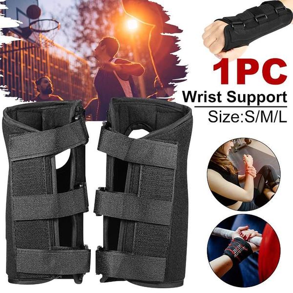 

1pc wrist band brace guard support carpal tunnel sprains strain gym strap sports pain relief wrap bandage lightweight dropship, Black;red