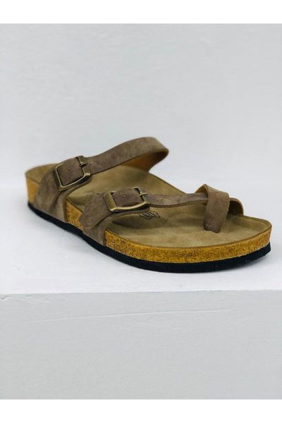 

slippers strappy buckled, Black