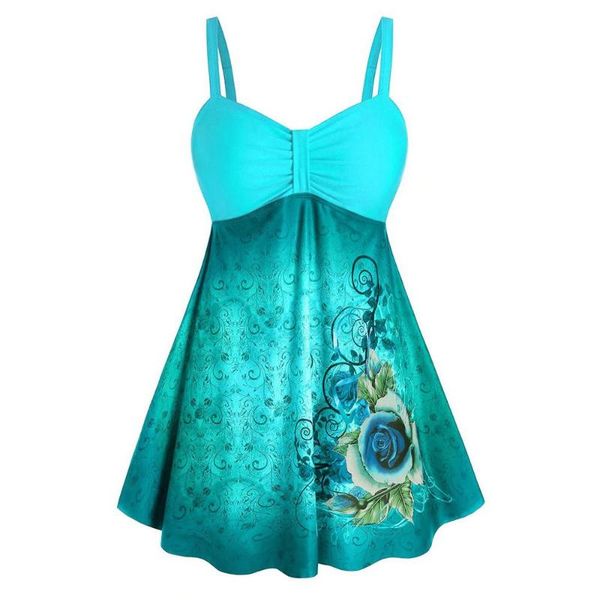 

plus size women's brazilian print swimwear bikini set two piece filled bra swimsuit female separate beachwear for summer 2021 one-piece