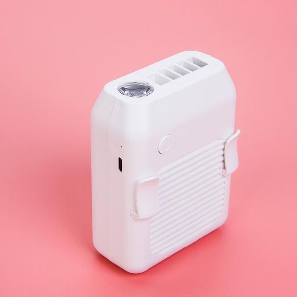 

waist hanging fan usb charging mini portable neck mobile cool 4000mah small with led light electric fans