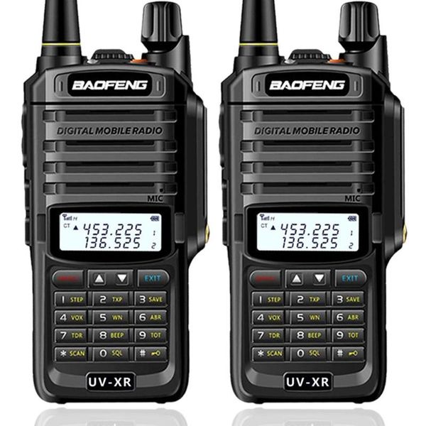 

walkie talkie 2pcs baofeng uv-xr 10w high power ip67 waterproof two way radio dual band handheld for hunting uv-9r plus