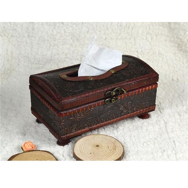 

tissue boxes & napkins bedroom retro style storage table home rectangular cover decorative organizer gift napkin holder el kitchen wooden bo