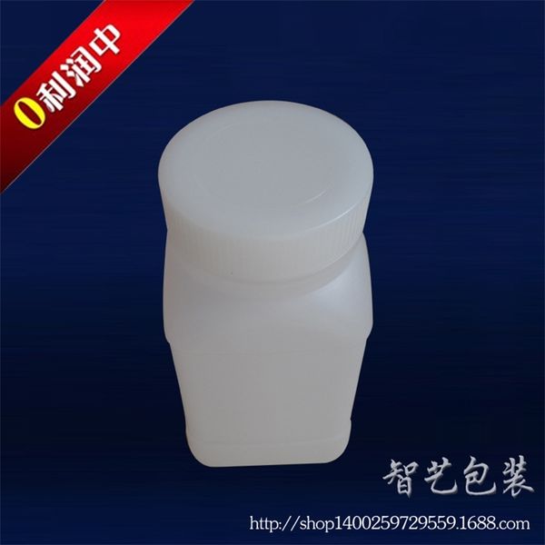 

factory mouth plastic big 500ml powder thickened square inner cover of sample bottle