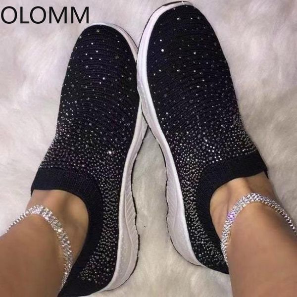 

sandals large size woven sports shoes with drill type net women's low heel yarn casual, Black