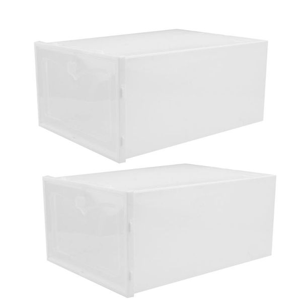 

clothing & wardrobe storage 2pcs thickened shoe box home boxes male container footwear