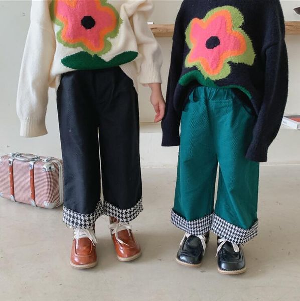 

trousers 2021 girls boys long pants autumn cotton fashion kids 1-7t co750, Blue