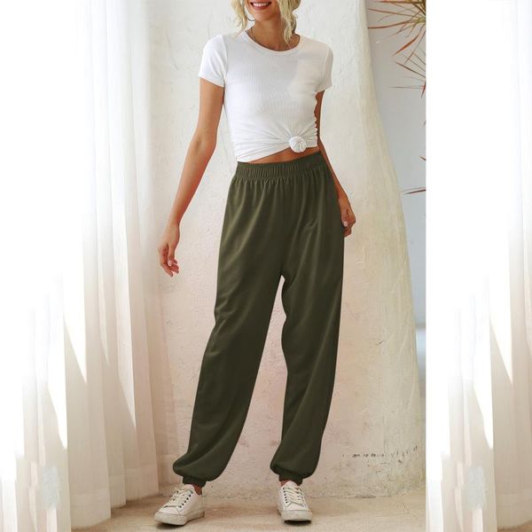 

women's pants & capris candy color green pink sports female street leisure bf harajuku sweatpants s-2xl 2021 autumn women trousers #t3g, Black;white