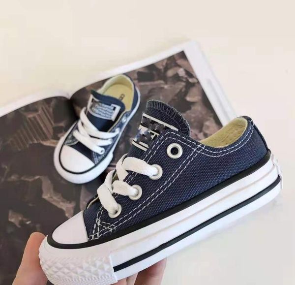 Marca crianças tênis correndo lona sapatos vermelho branco moda preto skateboarding sapato baixo para meninos e meninas esportes crianças