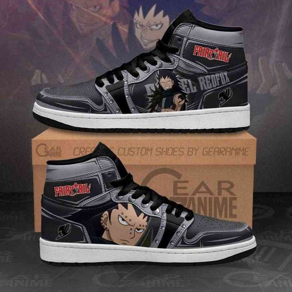 

gajeel redfox sneakers fairy tail anime sho, Black