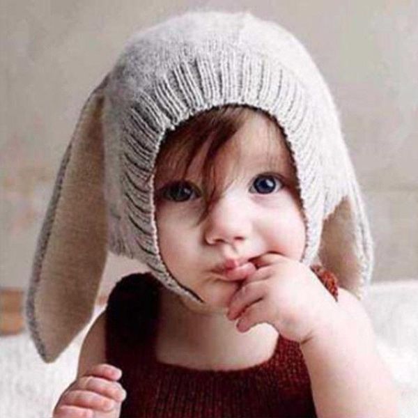 

caps & hats cute beanie hat baby girls boys toddler crochet knit winter earflap cap, Yellow