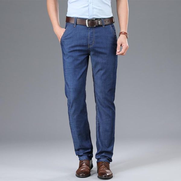 

business casual men's pants jeans for men trousers wide leg oversize denim overalls baggy, Blue