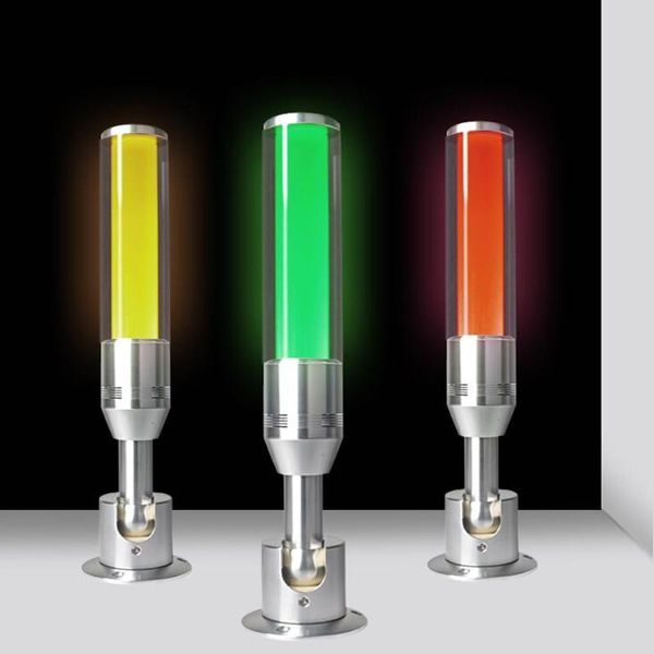 Luci di emergenza Led Indicatore luminoso a tre colori 3 colori in 1 strato Avviso macchina Segnale acustico officina Allarme 24V Attenzione Luce sonora