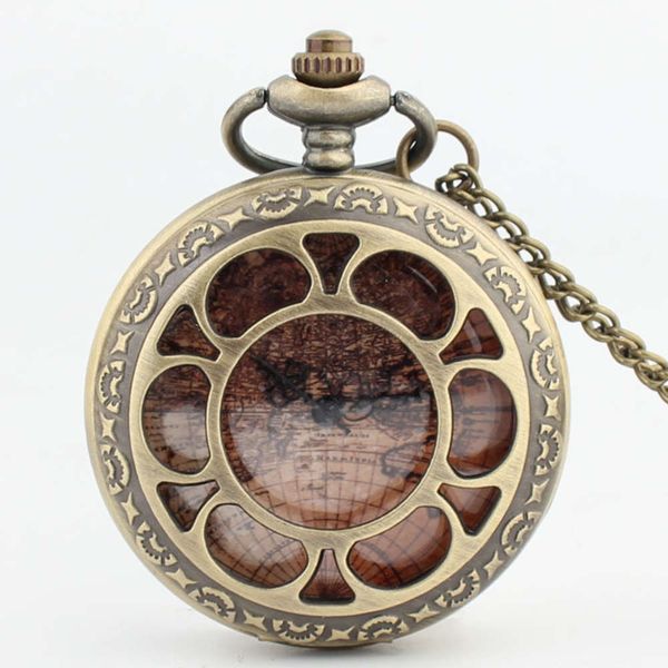 

watch large hollow sunflower pocket fashion pendant student pocket, Slivery;brown