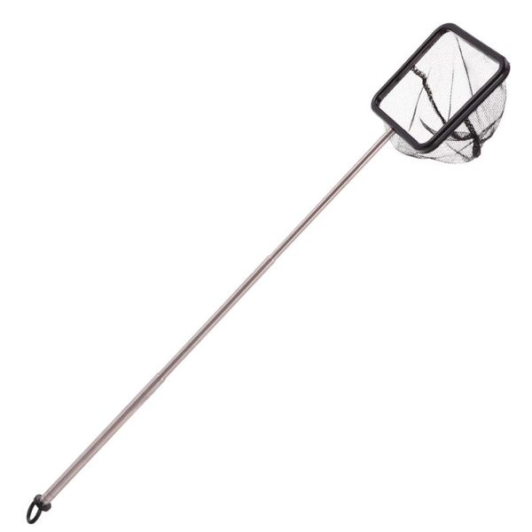 

mesh fish tank net with long handle fine fishnet extendable 21-40cm for aquarium lakes ponds fi fishing accessories