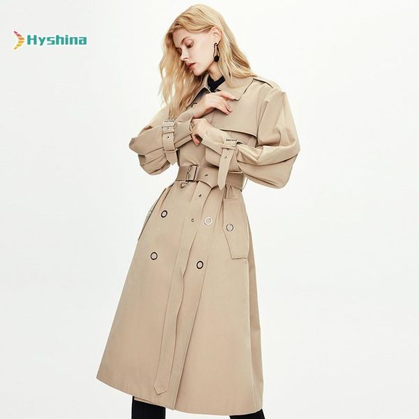 

women's trench coats coat leisure double breasted, Tan;black