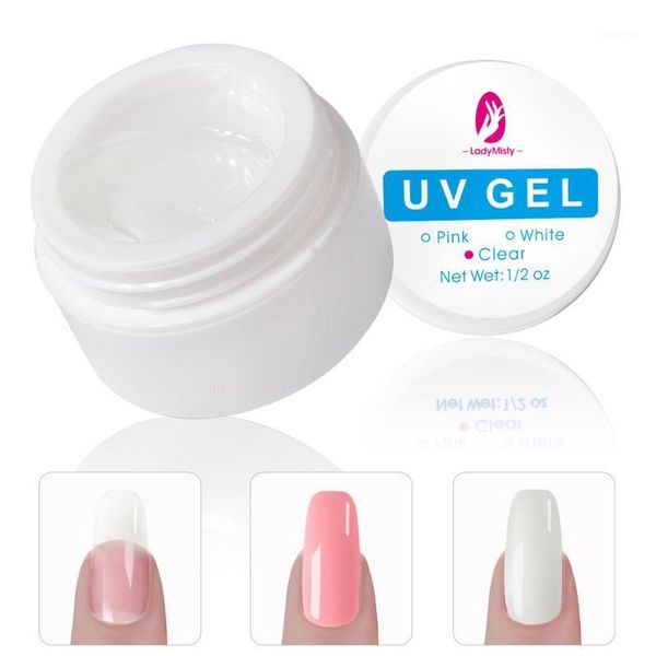 

nail extension uv gel 6 colors poly builder for gels polish forms brush art varnish1