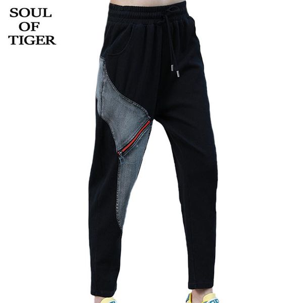 

tiger spring european fashion style women fitness elastic pantalons ladies vintage casual trousers female punk pants women's & capris, Black;white