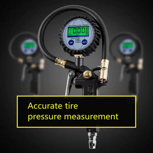 

inflatable pump tire pressure gauge air strap spring tube car monitor nozzle