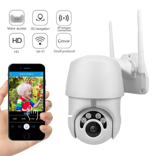

cameras hd 1080p wifi camera ptz outdoor waterproof 360 eyes cctv home security ir zoom dome network surveillance ap