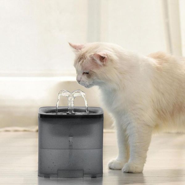 

automatic cats water fountain drinking 2.0l auto feeder source dispenser for cat small dogs super quiet pet supplies bowls & feeders
