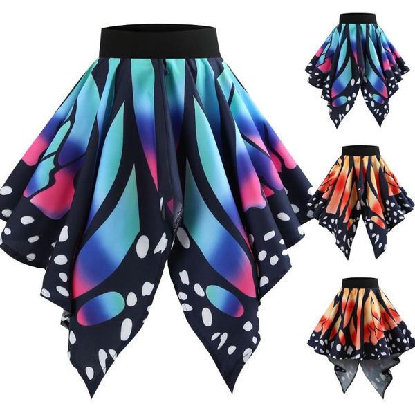 Gonne JAYCOSIN 2021 Summer Women Casual Retro Butterfly Stampa Evening Party Skirt Swing Fashion 4