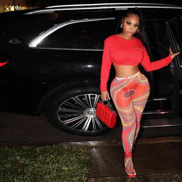 

pants print mesh foot pants women high waist skinny body-shaping leggings 2021 fashion casual street female trousers, Black;white