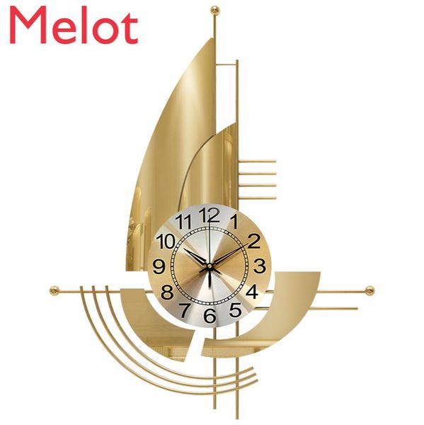 

light luxury clock wall living room home fashion creative pocket modern minimalist bedroom noiseless hanging clocks