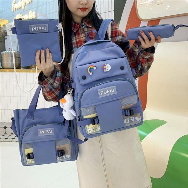 

school bags fashion women backpack waterproof student schoolbag cute for teenager girls bookbag travel mochila rucksack