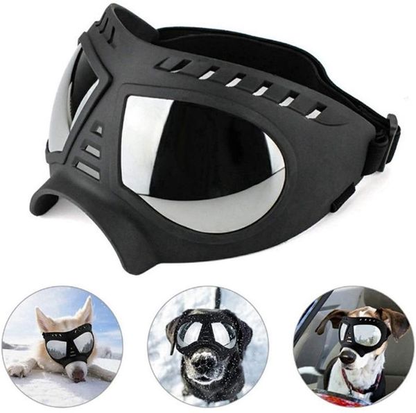 

dog apparel glasses - medium and large pet sunglasses windproof snowproof for outdoor driving riding goggles